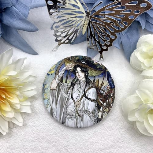 Image of Zaky Heaven Official's Blessing Acrylic Stand Figure - Tian Guan Ci Fu Cosplay Earrings Hua Cheng Keychain Xie Lian Brooch Character Sticker Set 16 PCS