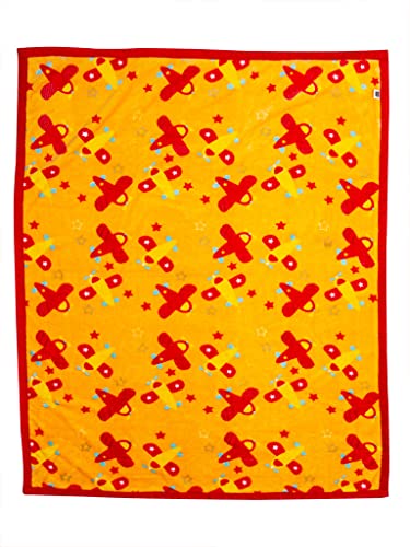 Image of Mee Mee Ultra Soft Plush, Lightweight & Super Comfortable Baby Blankets, Swaddle for Infant & Toddler (Orange)