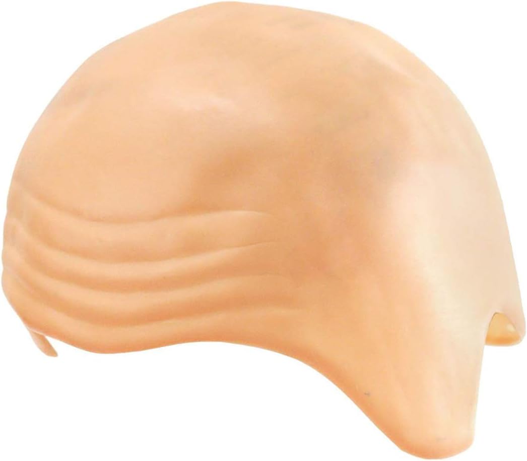 Thick Bald Skin Head Hairless Fake Skull Wig Cap Fancy Dress Costume Cosplay Hat For Men Ladies Halloween Party