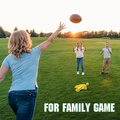 Libima 50 Pieces Football Penalty Flags Referee Flag Football Flag Bulk Sports Tossing Flags Football Sports Fan for Football Party Games Accessory Referee Game Party(Yellow)