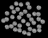 Beautiful Bead 6mm Silver Tone Flower Bead Caps for Jewelry Making (About 500pcs)