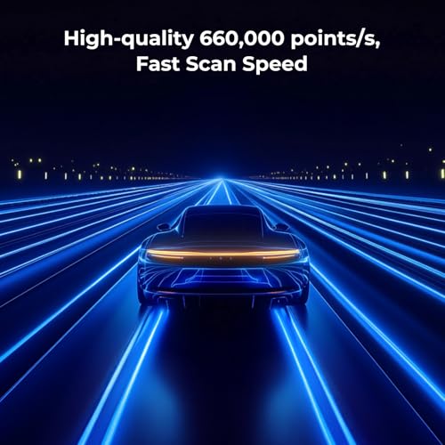 Image of Creality 3D Scanner CR-Scan Raptor Pro for 3D Printing, 22+7 Blue Laser & NIR Handheld Scanner 0.02mm Accuracy, 60fps High-Speed & 5MM to 4M Objects, 24-Bit Full-Color Scanning for Windows macOS