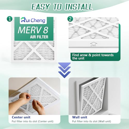Image of 6 Pack Updated 6x6x1 Air Filter, pertain Merv 8