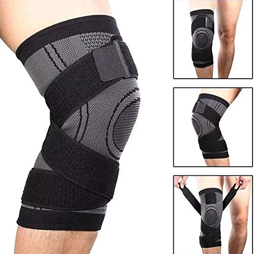 Joelheira Elastica 3D Joelhos Compressão Exercício Estabilidade Academia Articulação Fitness Apoio S