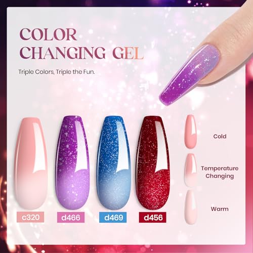 beetles Gel Polish Conjunto de 39 peças de esmalte de gel vermelho borgonha azul verde nude rosa rox