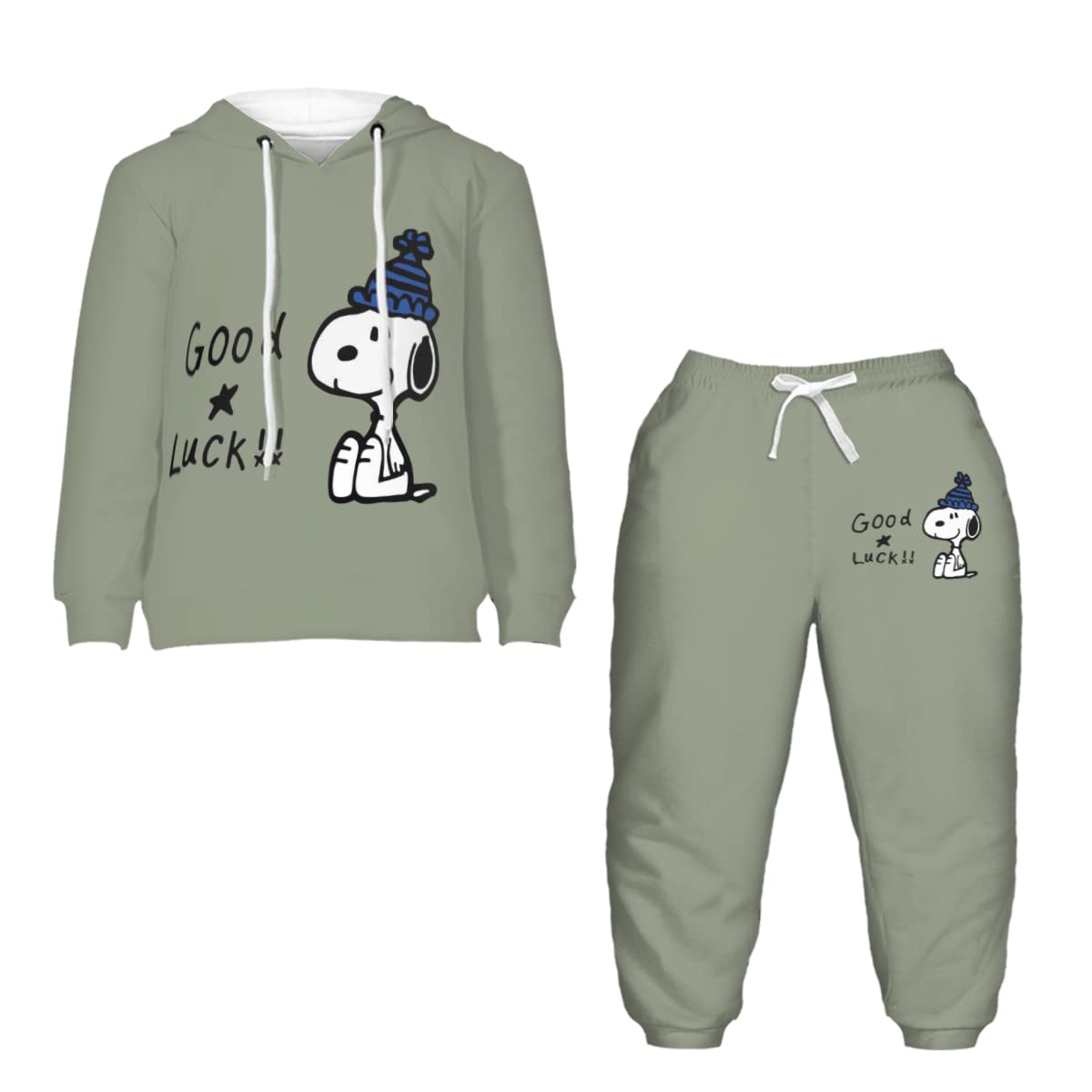 Amazon.co.jp: スヌーピー 子供服 パーカー ロングパンツ 上下セット 2  