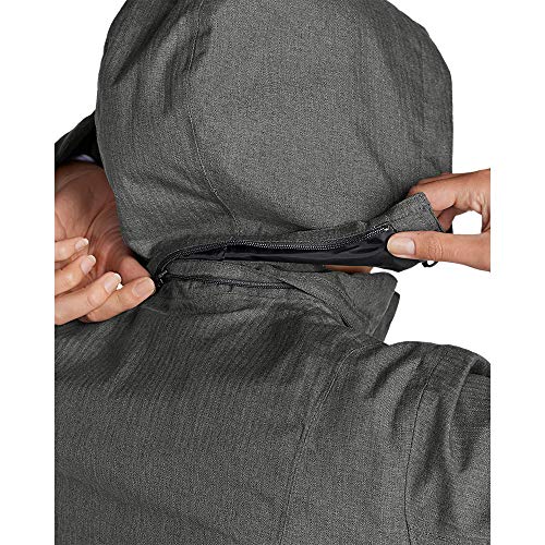 Eddie Bauer Women's Girl On The Go Insulated Trench Coat, Black, Small #TOP4