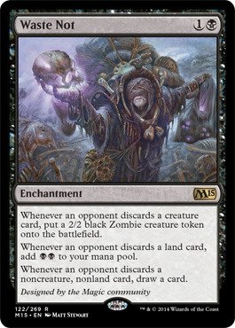 Magic: the Gathering - Waste Not (122/269) - Magic 2015 - Foil