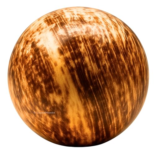 Image of Certified Aragonite Crystal Ball for Meditation - Premium Crystal Vastu Items for Home and Feng Shui Items for Good Luck - Ideal for Pooja Supplies and Spiritual Practices (1.5 inch Inch)