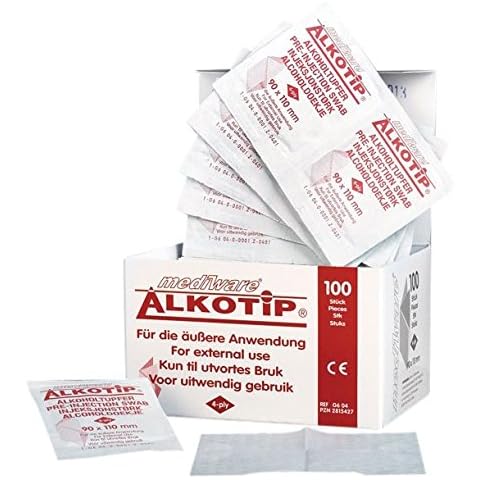 Alkotip 02815427 Alkoholtupfer, groß (100-er Pack) Cover