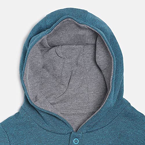 Image of miniklub Unisex Navy Blue Solid Sweatshirt