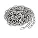 Aexit Pet Dog Material Handling Products Training Clothes Hanging 304 Stainless Steel Coil Chain Silver Coil Chains Tone M2x16.4Ft