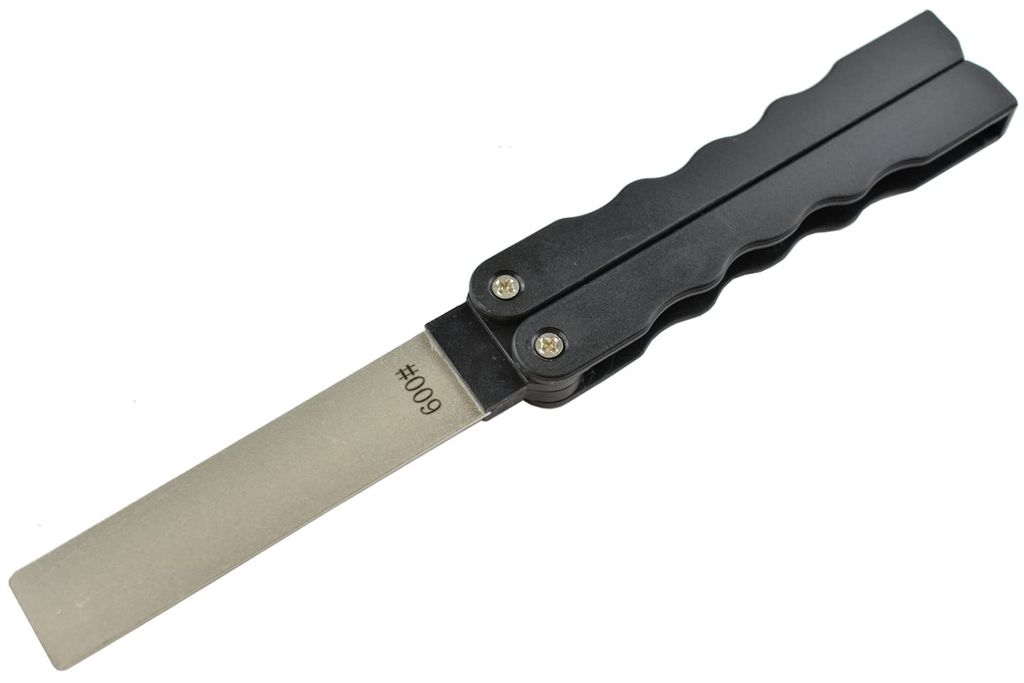 SP61 - Aiguiseur Couteaux, Affûteur diamant pliable à Double Grain d'affûtage Épais/Extrafin 400/600 Grit pour Cuisine Jardin Outils de Plein Air d'affûtage