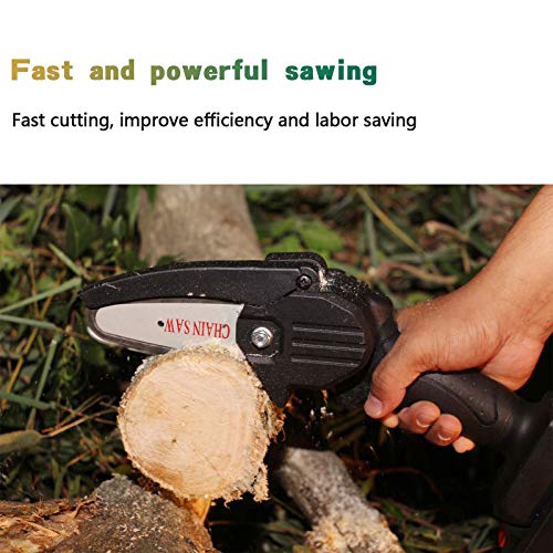 DAANT Chain Saw Chains, for 4 Inch Mini Cordless Handheld Electric Chainsaw, Shape and Wear Resistance, Smooth Cutting, Easy to Install (4 Inch)