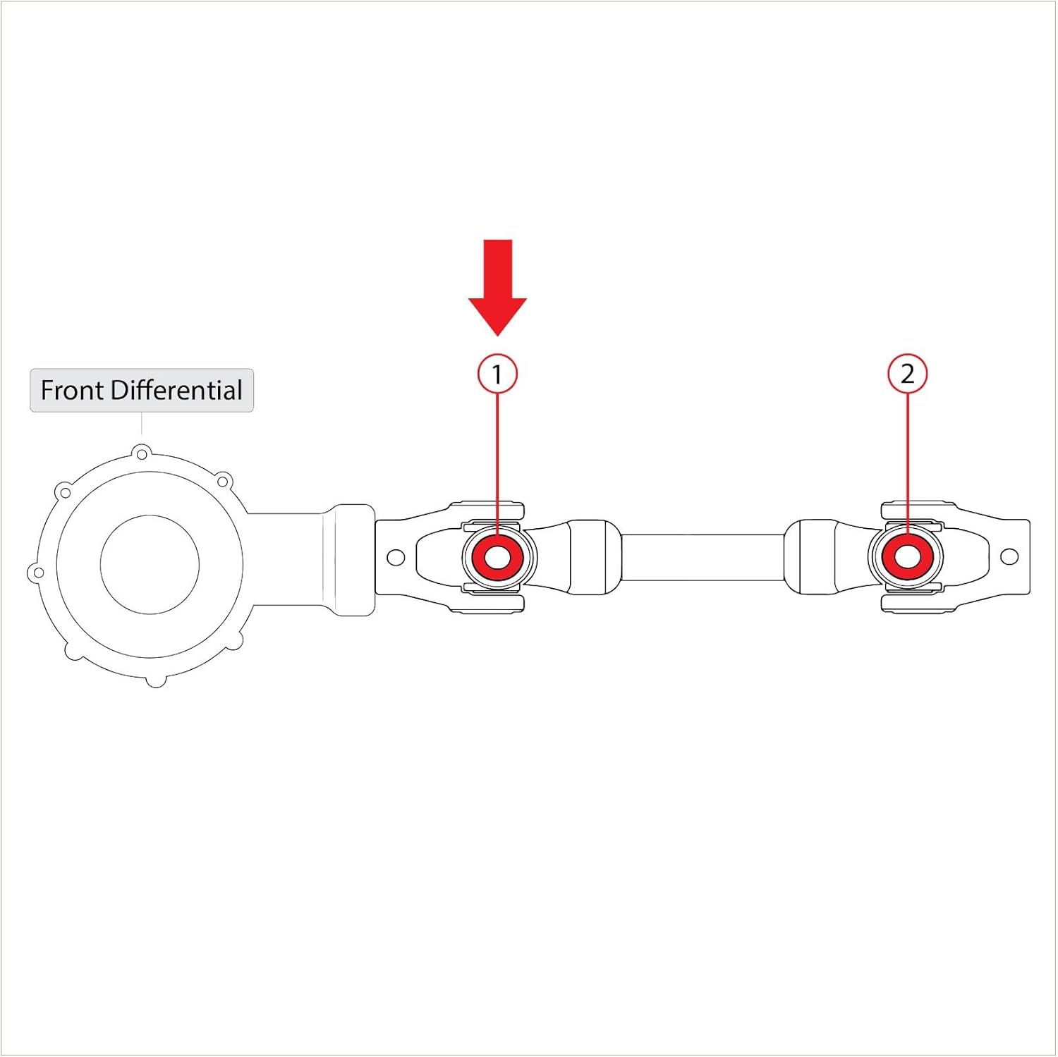 Replacement U-Joint Kit For Arctic Cat 550 Trv 4X4 Auto 2009 2010-2017 Front Drive Shaft