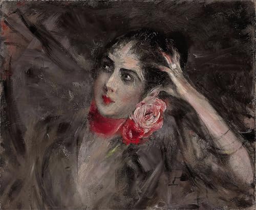 Cuadro pintura al óleo Boldini Príncipes Radziwill decoración salón