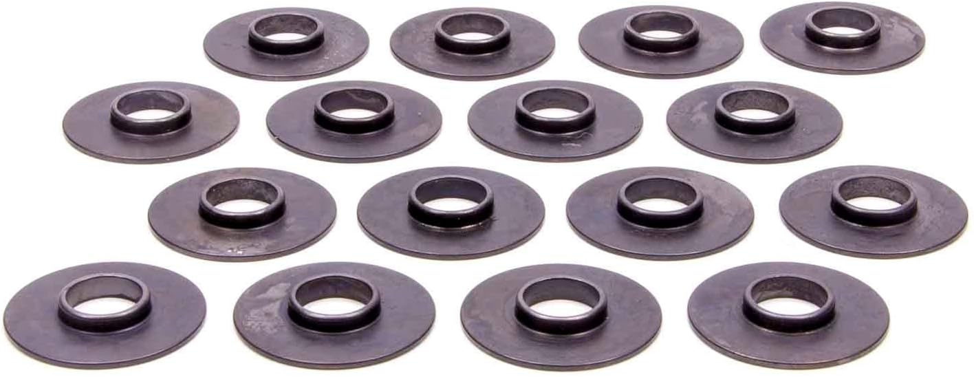 PAC RACING SPRINGS PAC-S103-16 Valve Spring Locator - Inside - 0.060 in Thick - 1.550 in OD - 0.575 in ID - 0.770 in Spring ID - Chromoly - Set of 16