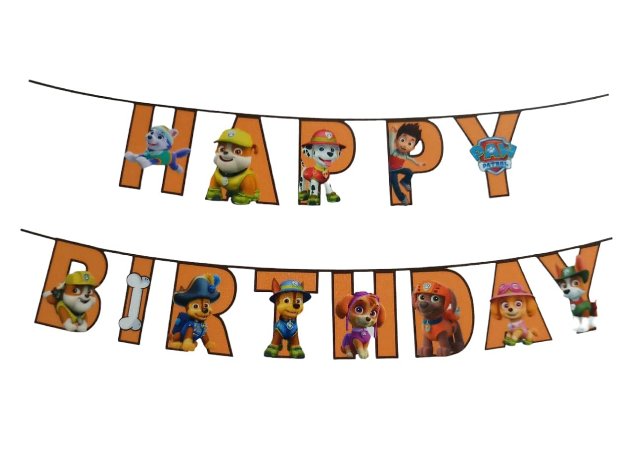 Buy FAM Birthday Banner For Paw Patrol Theme-happy Birthday banner For ...