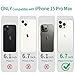 JJGoo Compatiable with iPhone 15 Pro Max Case Clear, Transparent Shockproof Phone Case, Slim Anti-Scratch Hard PC Back Protective Cover Bumper, Clear