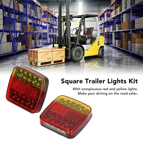 Kit de luzes de reboque quadradas sem fio Luzes de reboque magnéticas Trailers IP65 Luzes de trilha