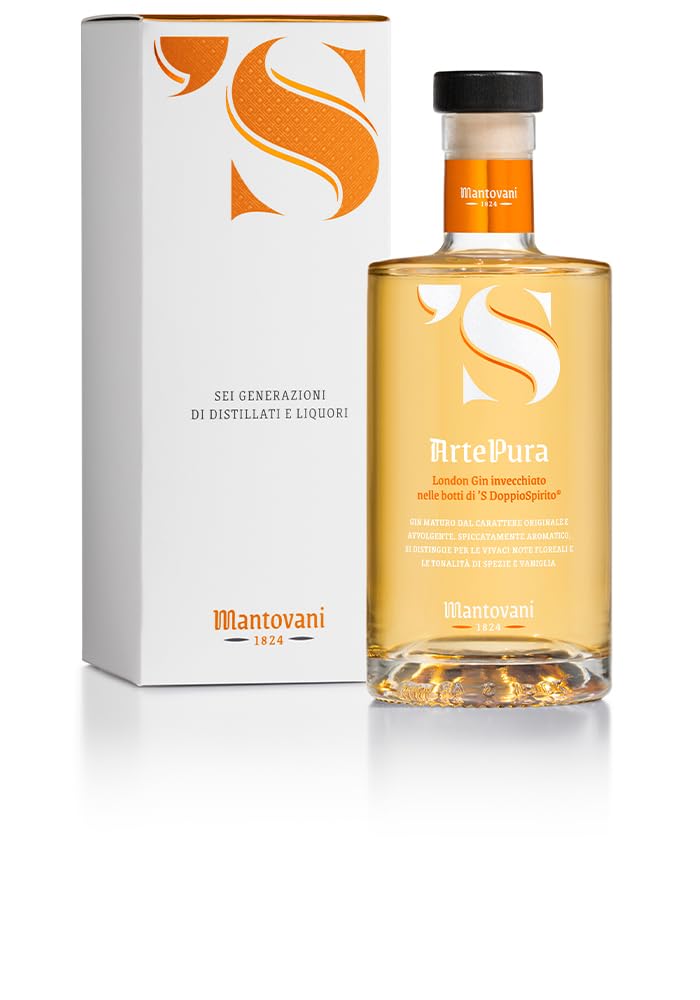 Mantovani ArtePura London Gin Invecchiato in Botti DoppioSpirito, 700ml 41% vol.