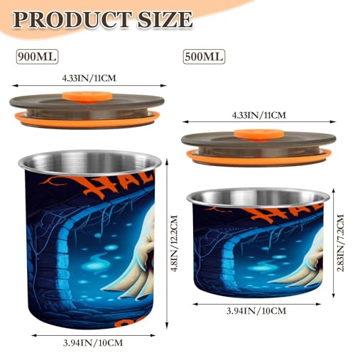 Envase hermético de acero inoxidable para café de 17 oz miniatura 2