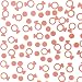 Rose Gold Wedding Engagement Party Table Confetti Decor Bridal Shower Bachelorette Valentines Party Confetti Ring Circles Dots Confetti Decorations, 400pc
