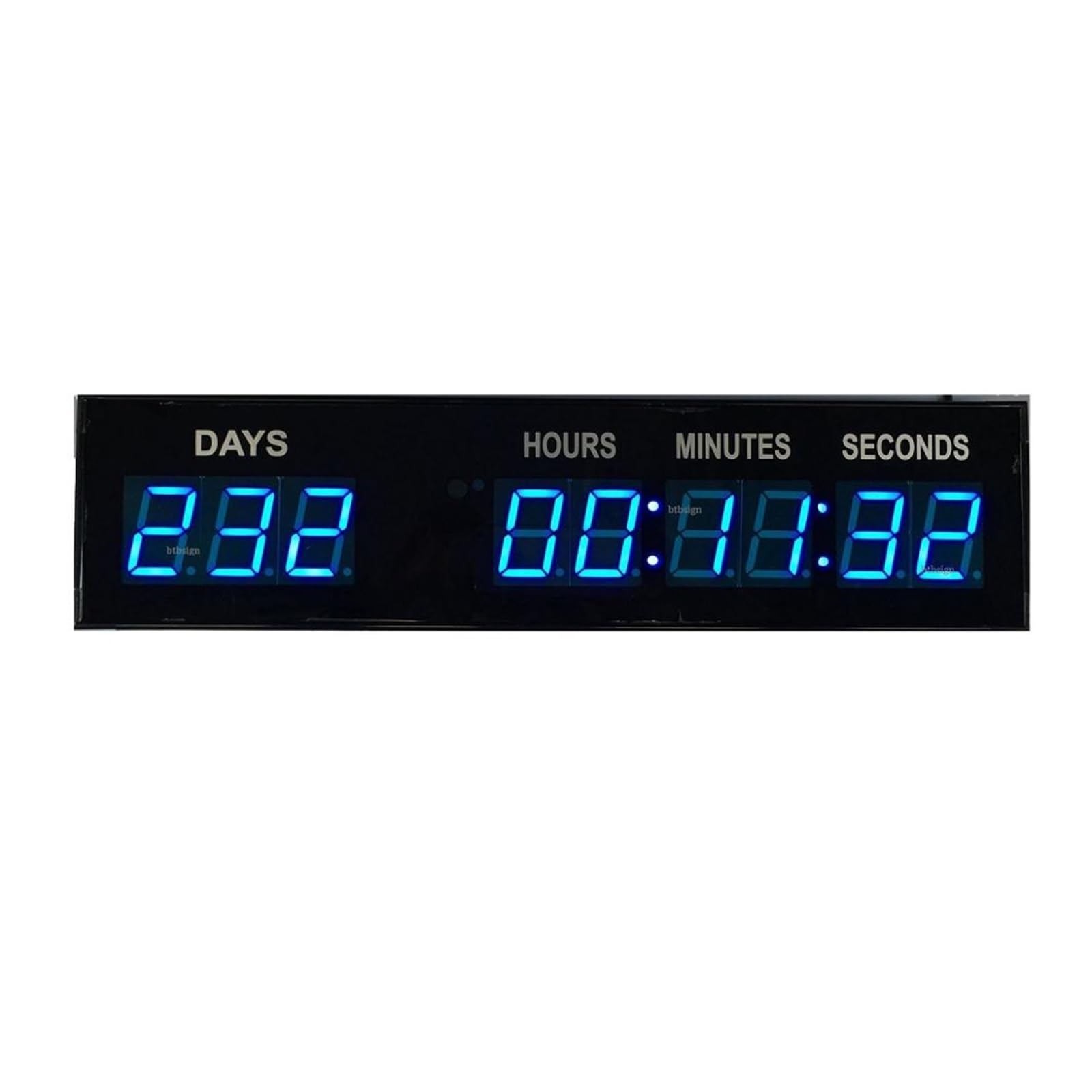 Timer palestra, LED blu evento conto alla rovescia timer orologio da parete for giorno lavorativo speciale con telecomando e pulsanti 1,8 pollici