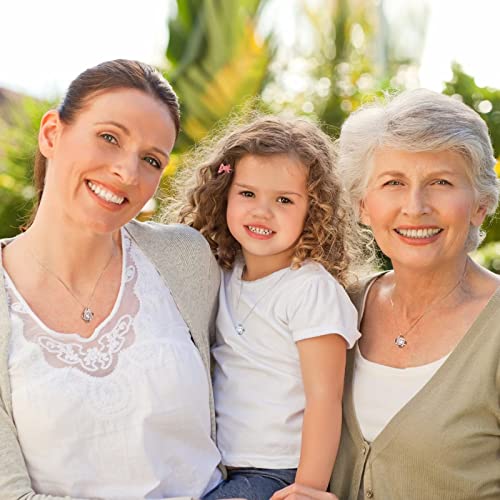 Ieftop Mom Necklace Gifts For Mom, 14K White Gold Plated Cubic Zirconia Love Knot Necklace Mother Day Jewelry Gifts From Daughter Mom Gifts Necklace Valentines Day Birthday Christmas Gifts For Mom #TOP2