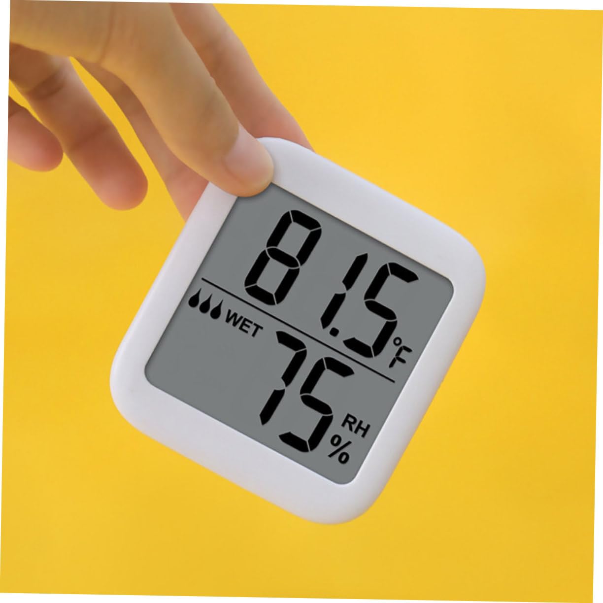 TOYANDONA 3 Pezzi Misuratore Elettronico Di Temperatura e Umidità Termometro Igrometro Digitale Per Humidor Mini Igrometri Igrometro All'aperto Termometri Bianca