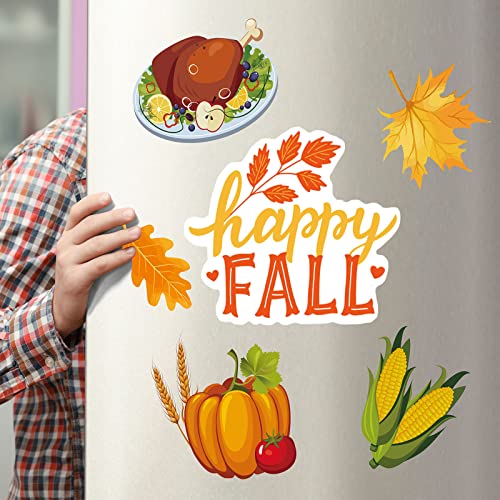 Set de 21 imanes decorativos de otoño para refrigerador miniatura 5