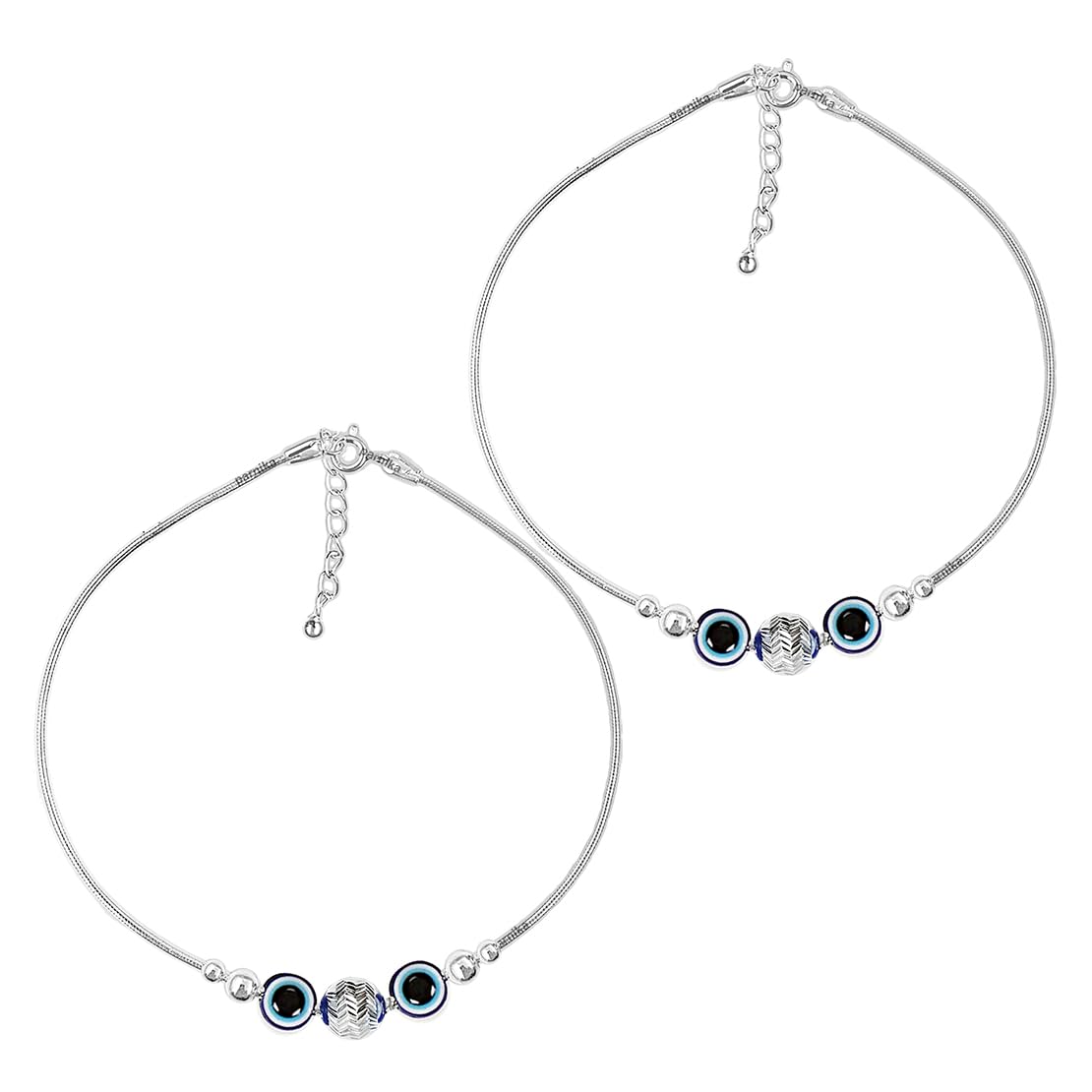 (Formerly MJ Trendy Flexible Silver Payal (Anklets) in Pure 92.5 Sterling Silver for Girls/Women | Gift for Women and Girls | With Certificate of Authenticity |-image-4