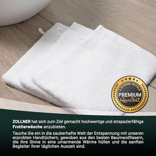 Waschlappen ZOLLNER 10er Set – Saugfähige Baumwoll-Waschlappen