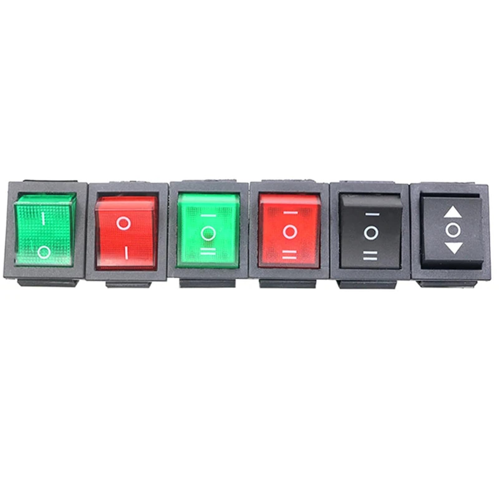 Interruptor KCD4 ON-OFF-ON de 3 posiciones para solucionar fallos en paneles de potencia 16A 7