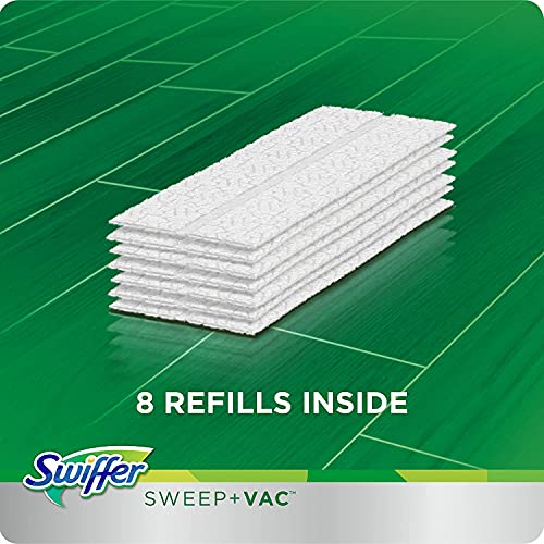 Swiffer Sweep And Vac Vacuum Cleaner For Floor Cleaning, 11 Piece Set Includes: 1 Rechargeable Vacuum Sweep, 8 Dry Cloths, 1 Battery Charger And 1 Replaceable Filter #TOP4
