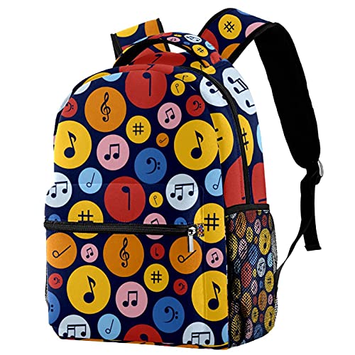 Sac à dos voyage notes de musique colorées, le cadeau idéal pour fille et garçon