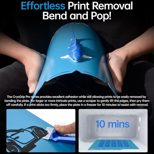 Image of BIQU Cryogrip Pro Frostbite Cold Build Plate Compatible with Snapmaker U1 3D Printer 276x301MM Panda Build Plate Double-Sided Upgrade Room Temperature Print Removable Surface Platform