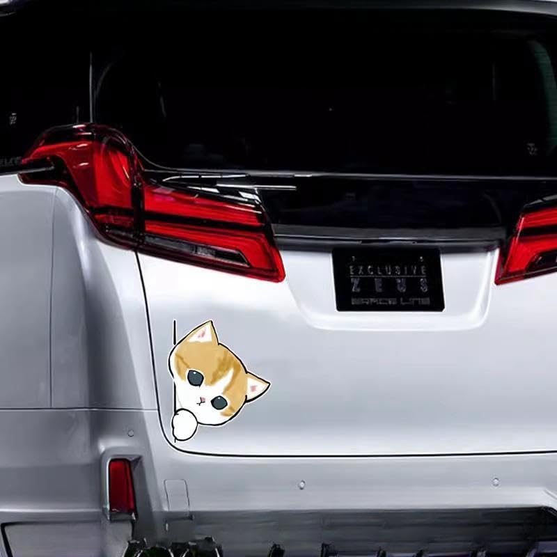 Amazon.co.jp: SHAZ(サツ) 猫 モフサンド 車ステッカー シール