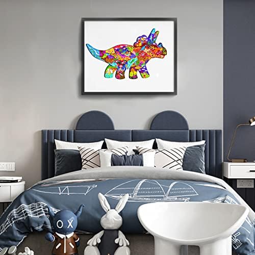 Floor Jigsaw Puzzles for Kids Ages 4-8 Years Old, Dinosaur Puzzles for Kids Ages 3-5, Wooden Puzzles for Toddlers Sturdy Puzzle of Different Shapes in The Box, Educational Toy Gift for Boys Girls 5