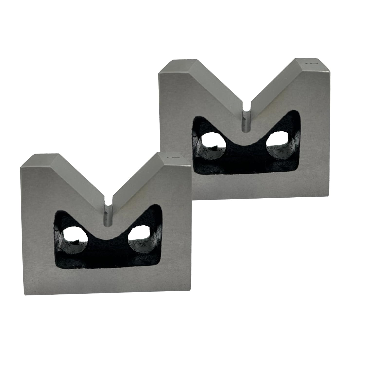 MachEl Seasoned Cast Iron 2 Inches V-Block Pair – Precision Tool for Machining, 52 mm x 38 mm x 25 mm