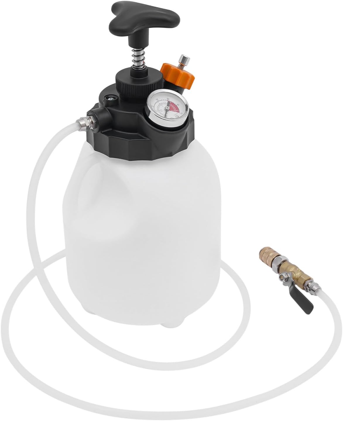 Transmission Fluid Pump 3L Manual ATF Refill System Dispenser with 12 Pieces ATF Filler Adapters, 30PSI Oil and Fluid Extractor Pump Automatic Fluid Pump with 1.5M Fluid Dispensing Hose