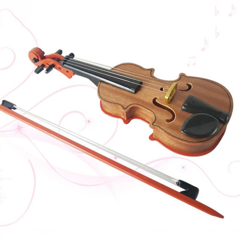 Galpada Kinder Violine Spielzeug Holz Realistisches Musikinstrument Modell FüR Musikalische FrüHerziehung Ab 2 Jahren Mit Geigenstab FüR Zuhause Und Kindergarten