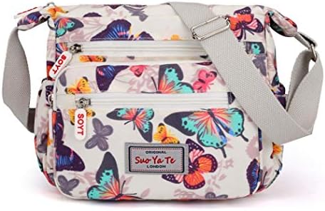 Women's Floral Crossbody Bag - Multi-Pocket, Adjustable Strap, Travel Shoulder Purse - View #8