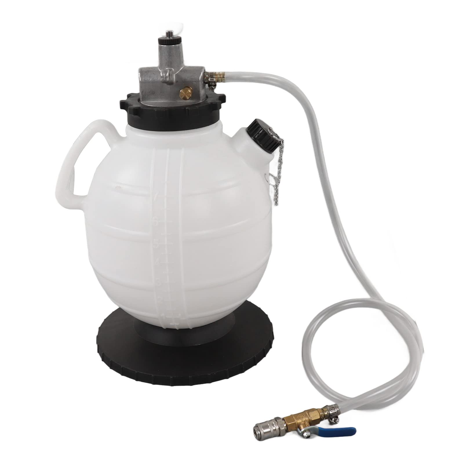 Brrnoo Herramienta de Llenado de Aceite de Transmisión Manual 7 5L con 15 Adaptadores ATF a Prueba, Ideal para Transferencia y de Fluidos