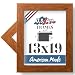 13x19 Custom 1.5 Inch Wide Distressed Oak Textured Brown Picture / Poster frame Wood Composite Elegant Contemporary moulding