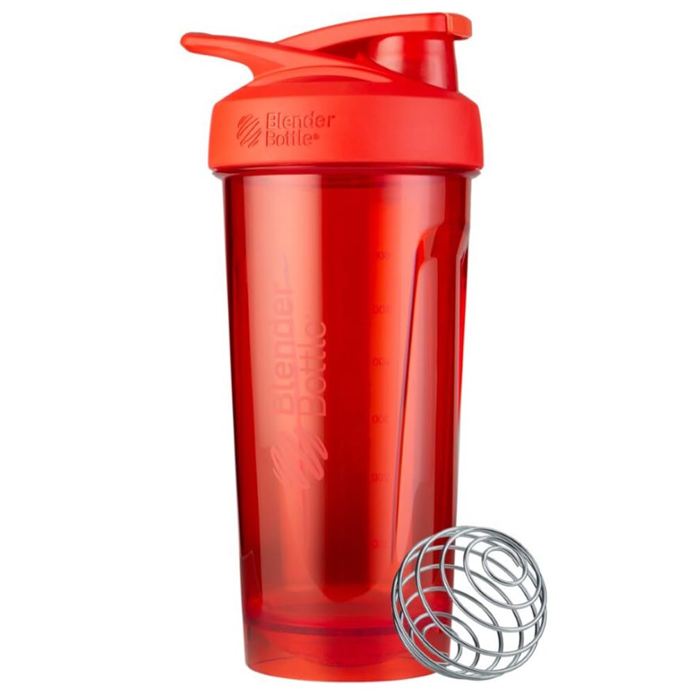BBSTT28 RD Blender Bottle, Mixer, Shaker Bottle, Strada Tritan 28 oz (828 ml), Red