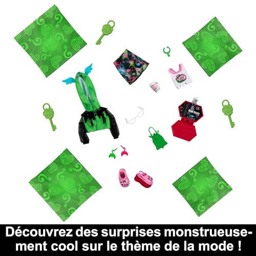 Barbie® Poupée avec Cheveux blonds Lisses vêtue d’Une Robe Amovible asymétrique et de Chaussures à imprimé Logo HRH07 - vue 6