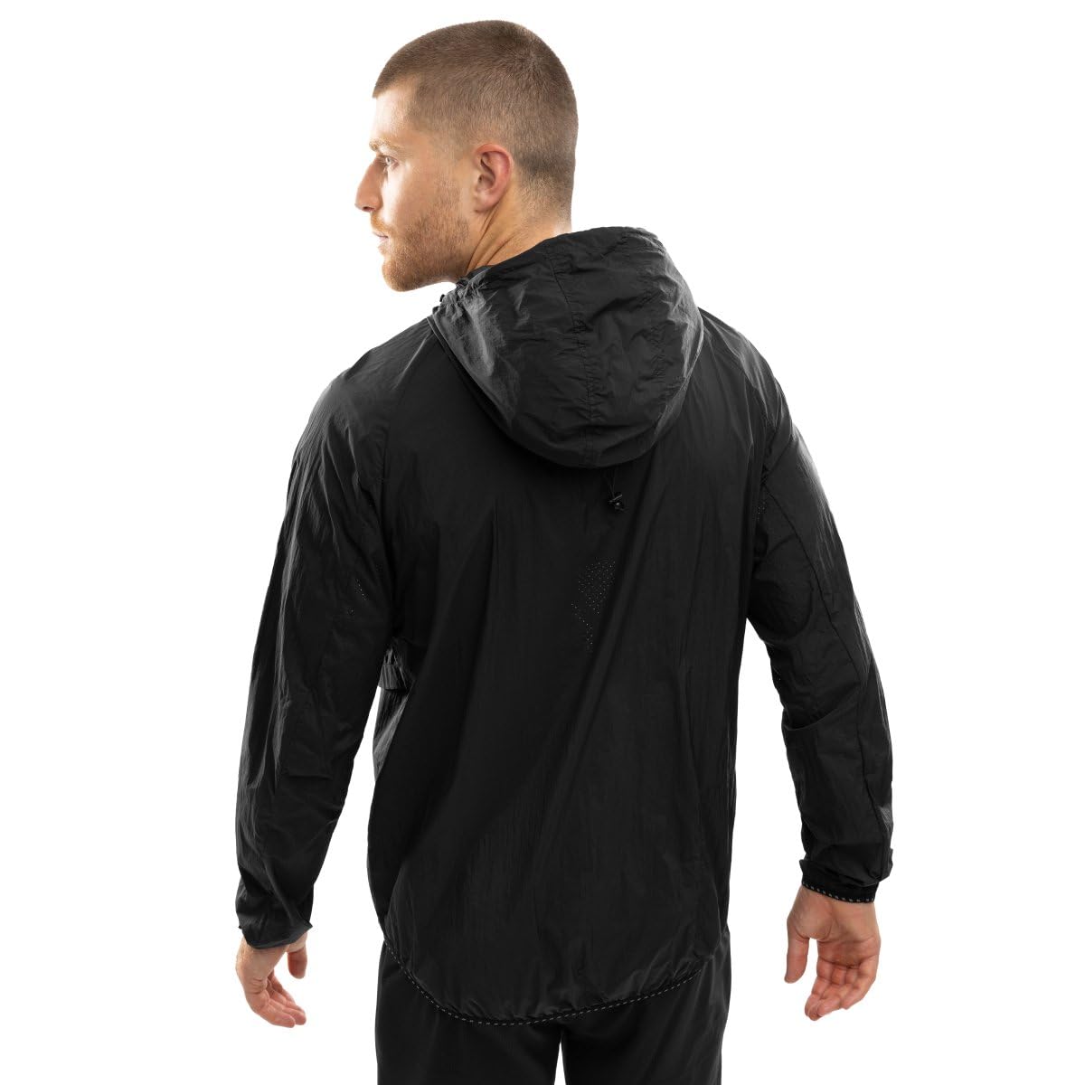 SIROKO Chaqueta cortavientos running fitness Bund Black Negro