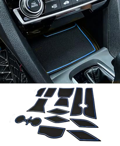 Inserts pour porte-gobelets Chevrolet Trax 2024-2025 tapis console 14 pièces bleu