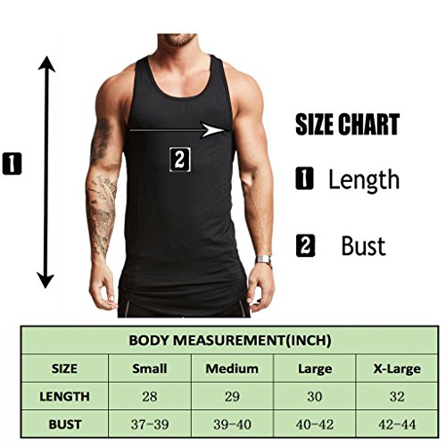 Magiftbox Mens Essential Longline Workout Stringer Cotton Tank Tops Gym Shirts Sports Vest T04_Black_Us-Xl #TOP3